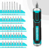 SET 41PCS DESTORNILLADOR INALAMBRICO 3.6V CON PUNTAS INTERCAMBIABLES DURATECH - Imagen 3