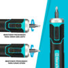 SET 41PCS DESTORNILLADOR INALAMBRICO 3.6V CON PUNTAS INTERCAMBIABLES DURATECH - Imagen 2